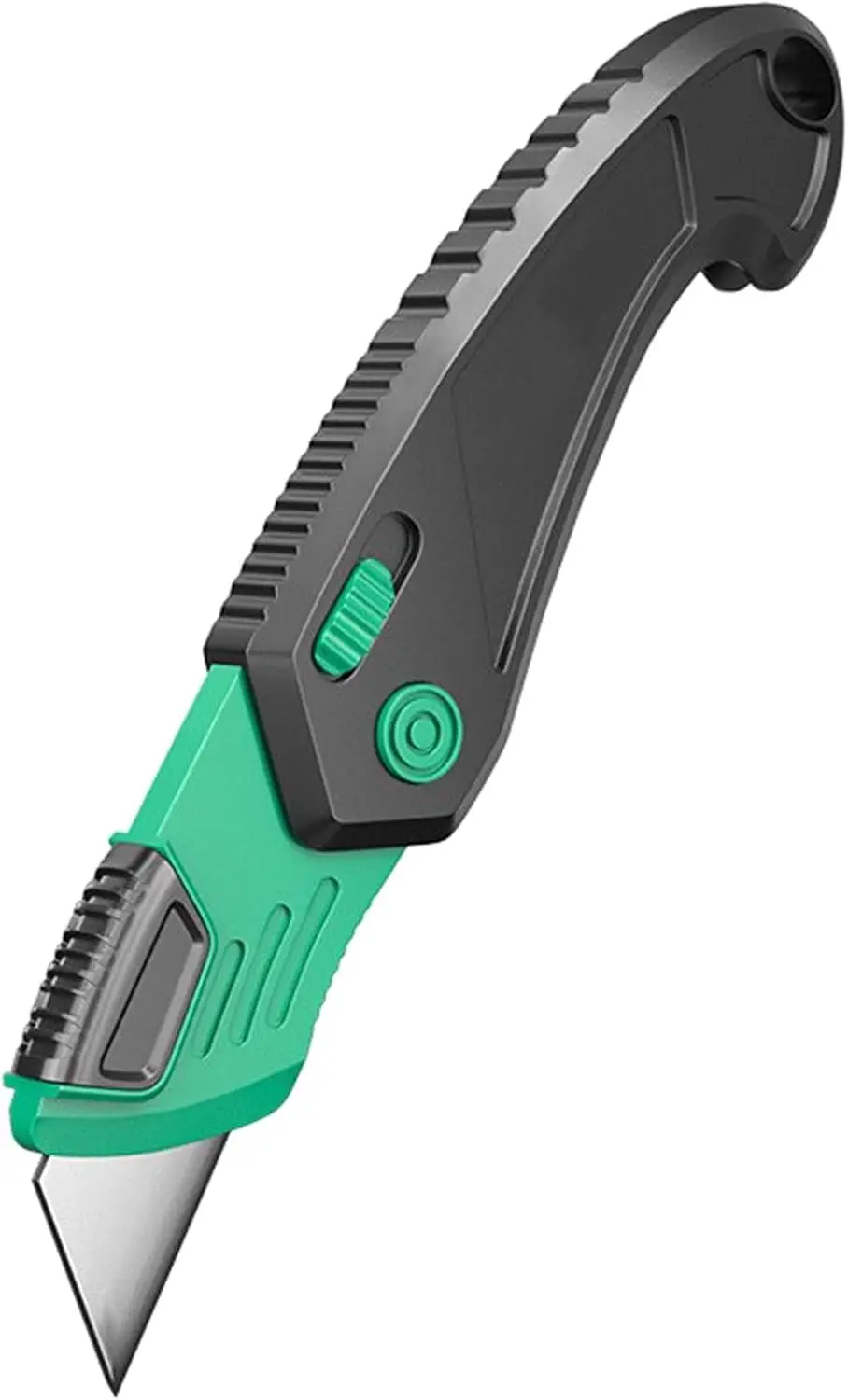 Folding Utility Knife, Folding Pocket Box Cutter, All Plastic Handle, Sheet Plastic, Linoleum, Boxes, Rope(*1)
