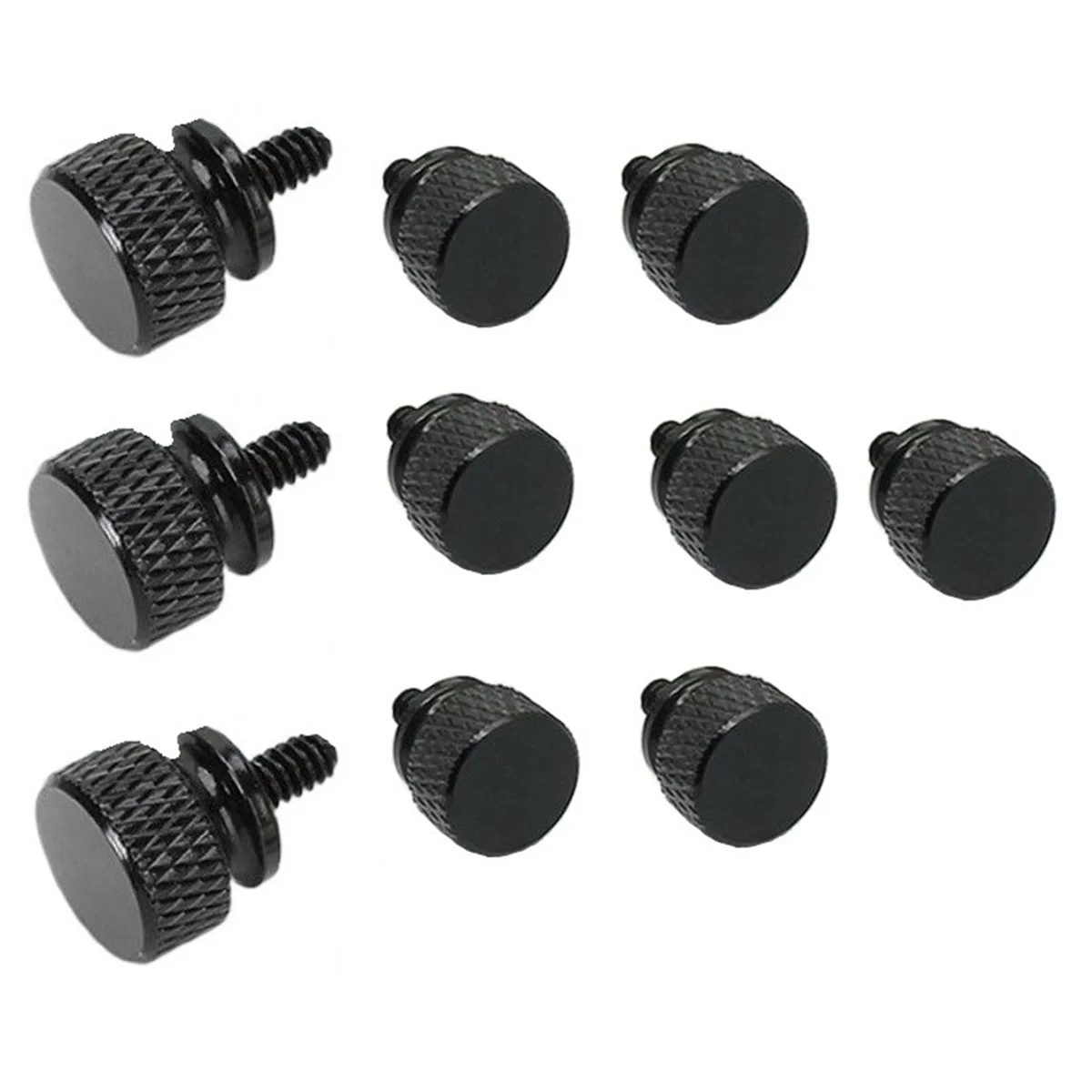 10Pcs/Lot UNC6 -32 M3.5 Hand Screw for GPU Holder PSU Computer Case Side Panel Screws PC Assemble WaterCooling Black