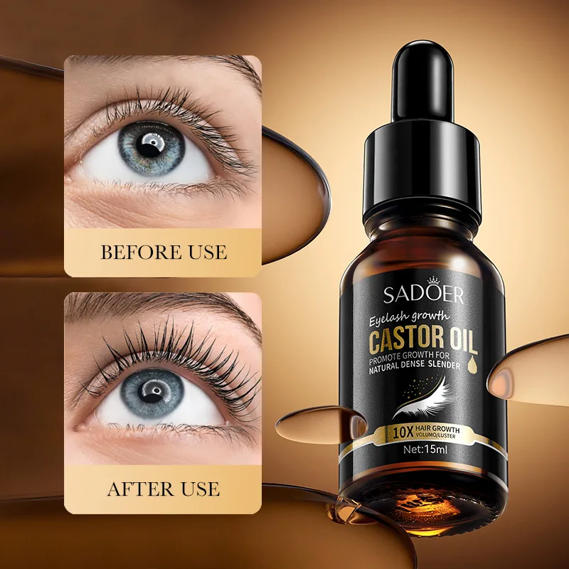 Ciglia Sollevamento Ciglia Migliora Crescita Ciglia SADOER Ispessimento Ciglia Olio di Ricino 10X Crescita Dei Capelli Naturale Denso SlenderMakeup