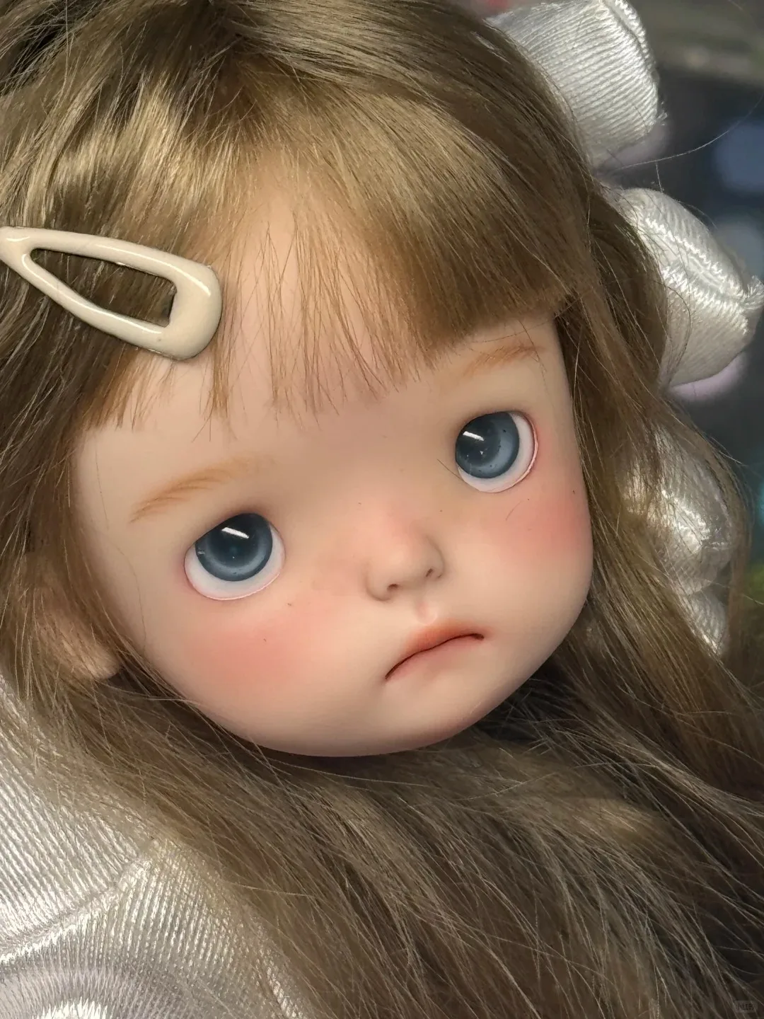

New SD BJD doll 1/6 xiaop Girl Head Amber Cute Beautiful Girl Makeup High Quality Resin Toy Gift Just a Head