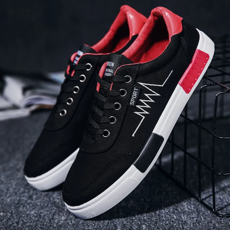 

Nice spring Korean version of the trend of men's shoes all-match casual canvas shoes men's cloth shoes running shoes