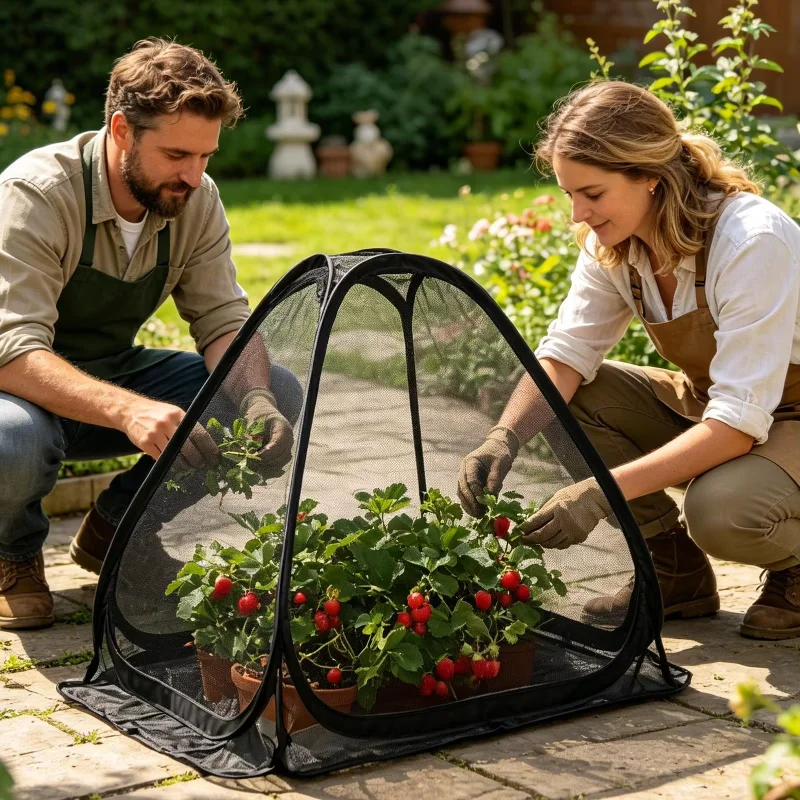 Plant Covers from Animals Flower Worm Barrier Net Garden Plant Bird Netting for Gardeners Growers Vegetables Fruits Patio