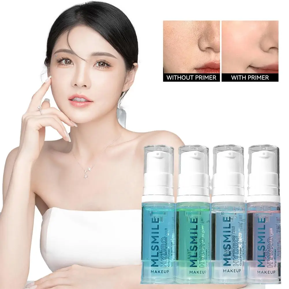 1pcs Green/Pink Moisturizing Facial Base Primer Hydrating Makeup Skin Gel Brightens Evens Control Invisible Pre Face Oil Po H3L9