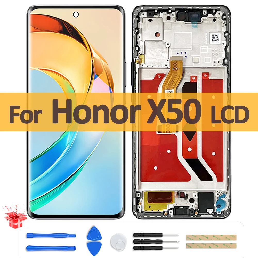 

6.78" Original AMOLED For Huawei Honor X50 LCD Display Touch Screen Digitizer Assembly For Honor x50 ALI-AN00 LCD Repair Parts