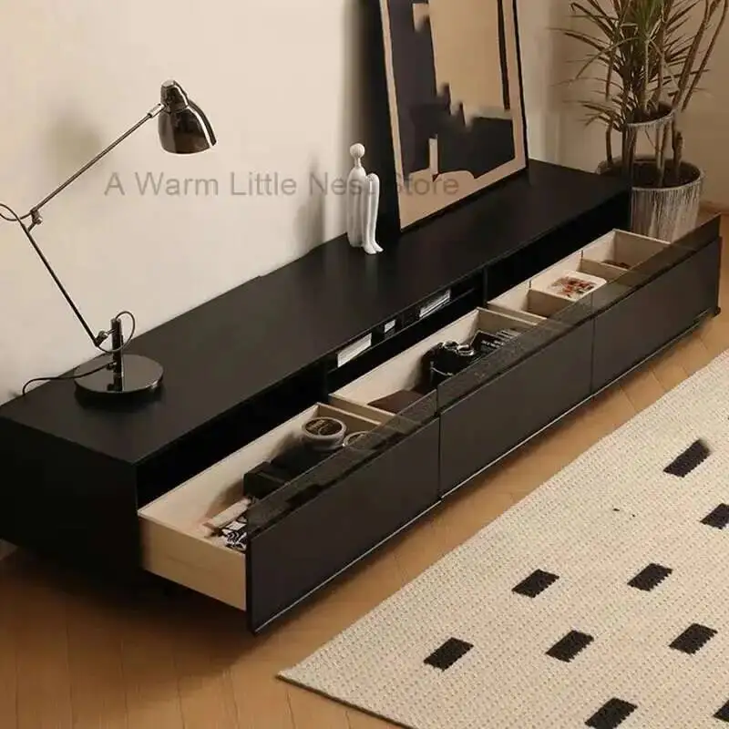 

Stand Retro Nordic Wooden Unique Black Tv Storage Tv Stand Modern Minimalist Muebles Para El Hogar Living Room Sets Furniture