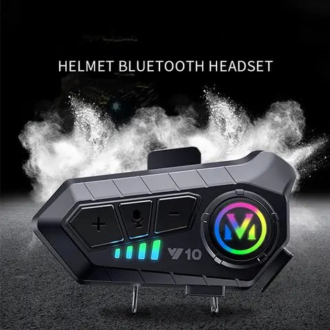 Motorcycle Helmet Headset HiFi Bluetooths 5.3 Voice Control Motorcycle Wireless Hands-on Talking Headset Waterproof Headset