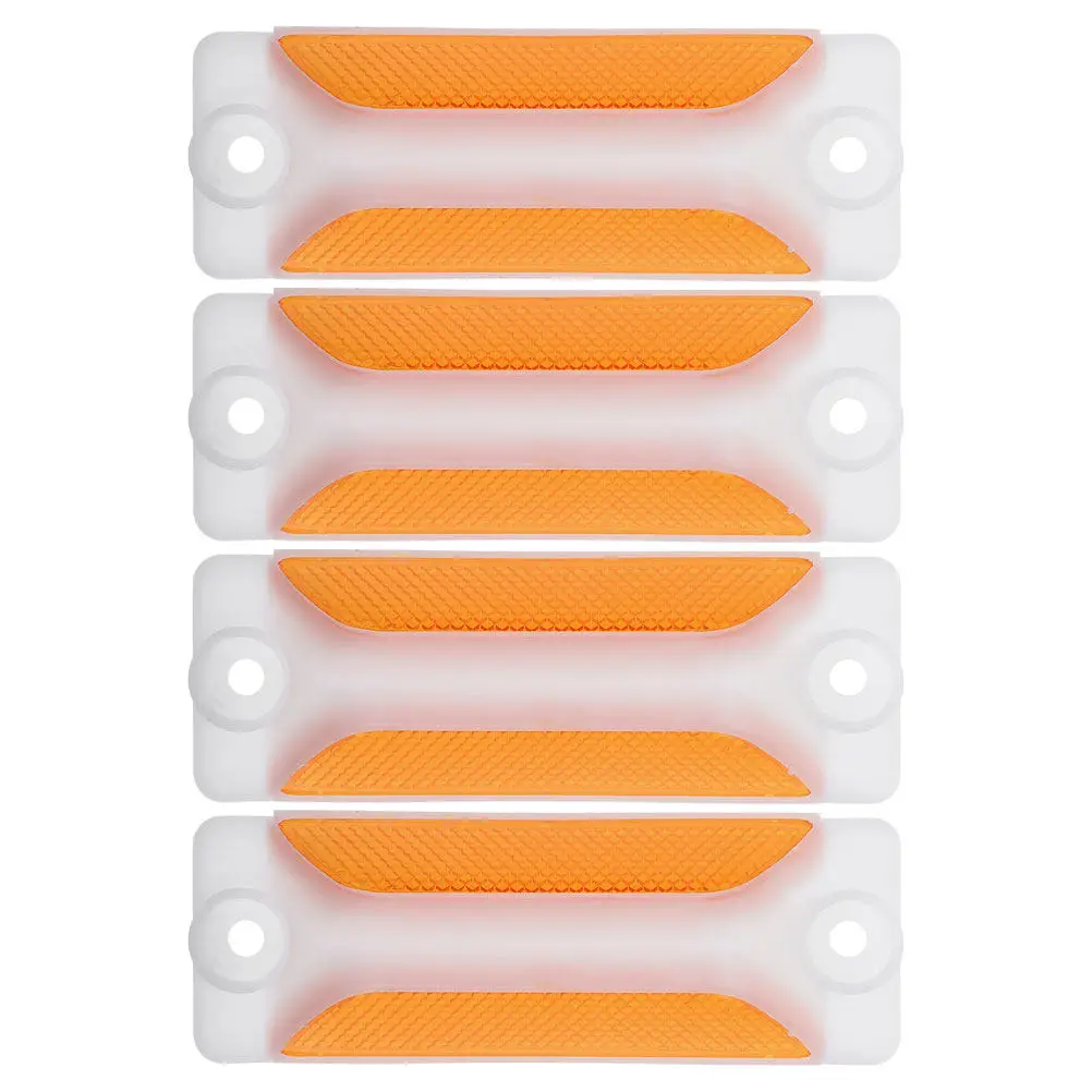 

4 шт. светоотражающие дорожные маркеры из поликарбоната, знаки безопасности для шоссе и проездов, светоотражающие ограждения для барьерных ограждений