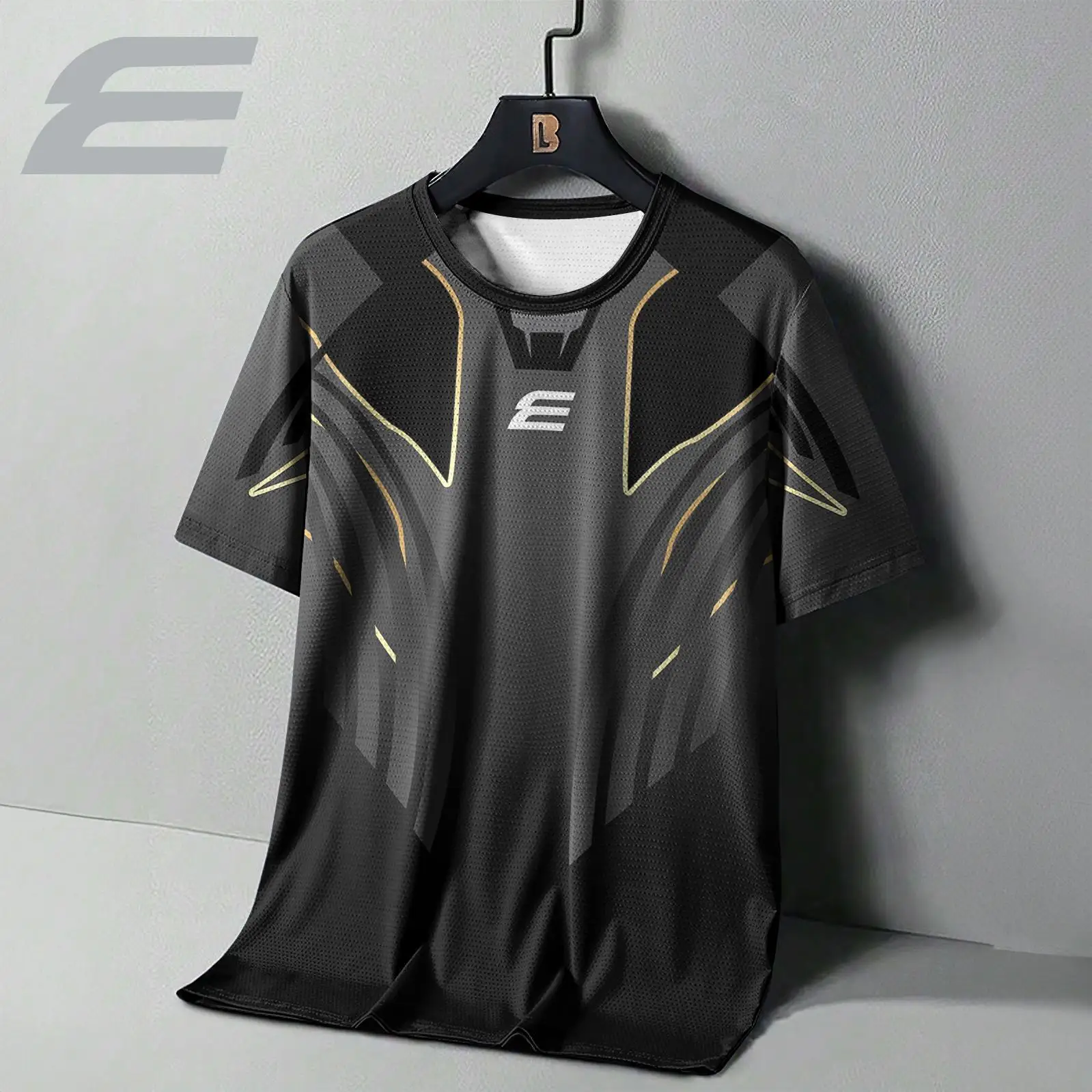 3D Men's T-Shirt Tennis Sport Round Neck Casual T-Shirt  outdoor sport Shorts Sleeve Shirt Summer Table Tennis Quick Drying tops