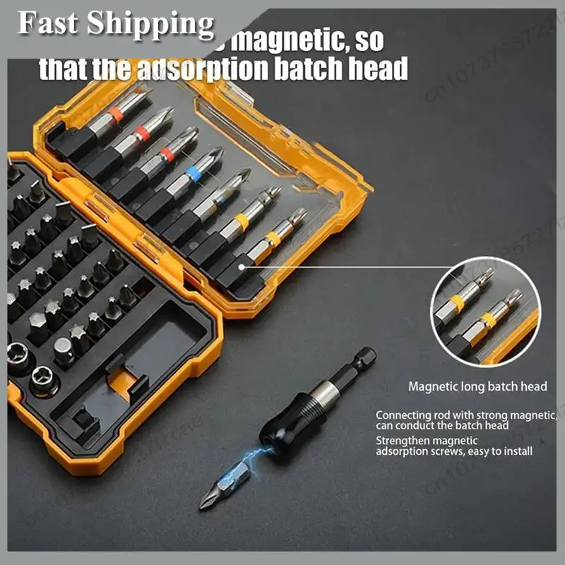 -A99Z Drill Bit Set 50Pcs Power Screwdriver Drill Fast Change Converter Extension Woodworking Drill Bits Drill Bit Precision
