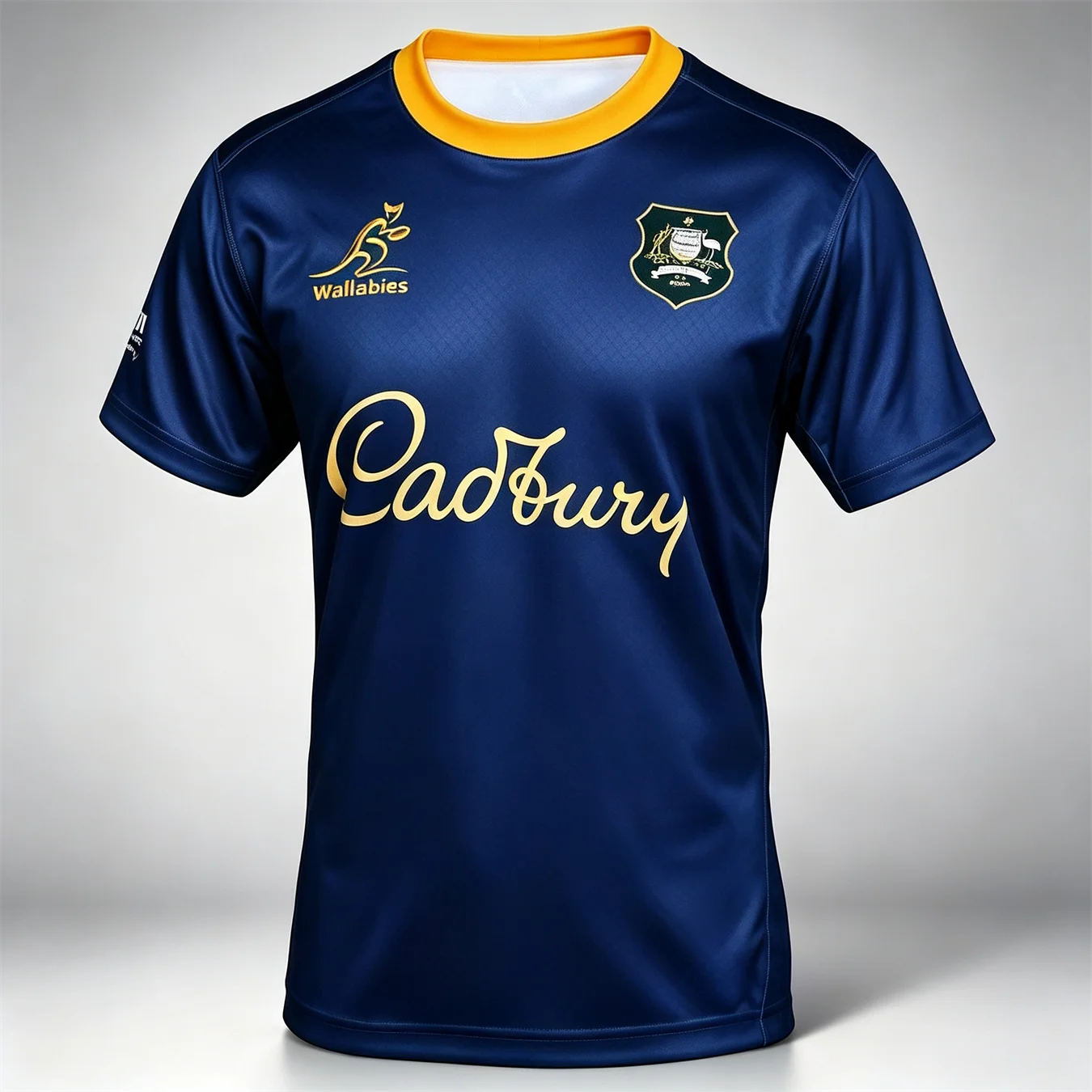Men's Wallabies Rugby Jersey 2026 Australia Blue Short Sleeve Sports Top Breathable Training Football Shirt