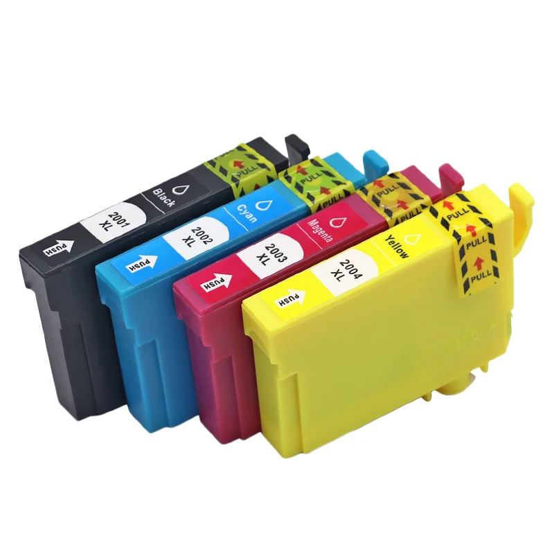 1 Set T200XL Ink Cartridges For Epson T2001 T2002 T2003 T2004 Workforce WF 2510 2520 2530 2540 XP-100 XP 200 300 310 400 410