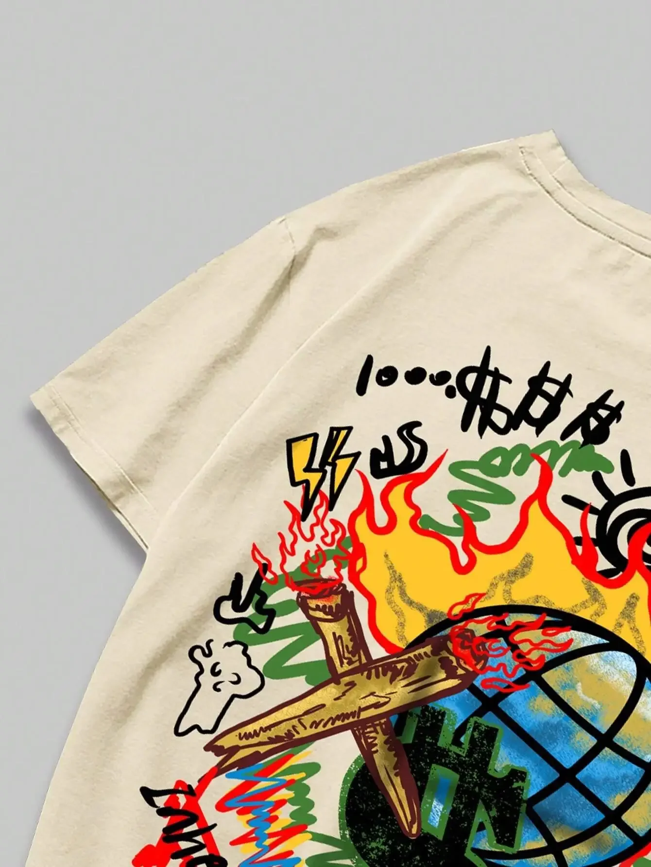 Summer terrifying skull print men's T-shirt, cartoon fashion 100% cotton T-shirt, popular T-shirt, retro short-sleeved fashion - Image 5