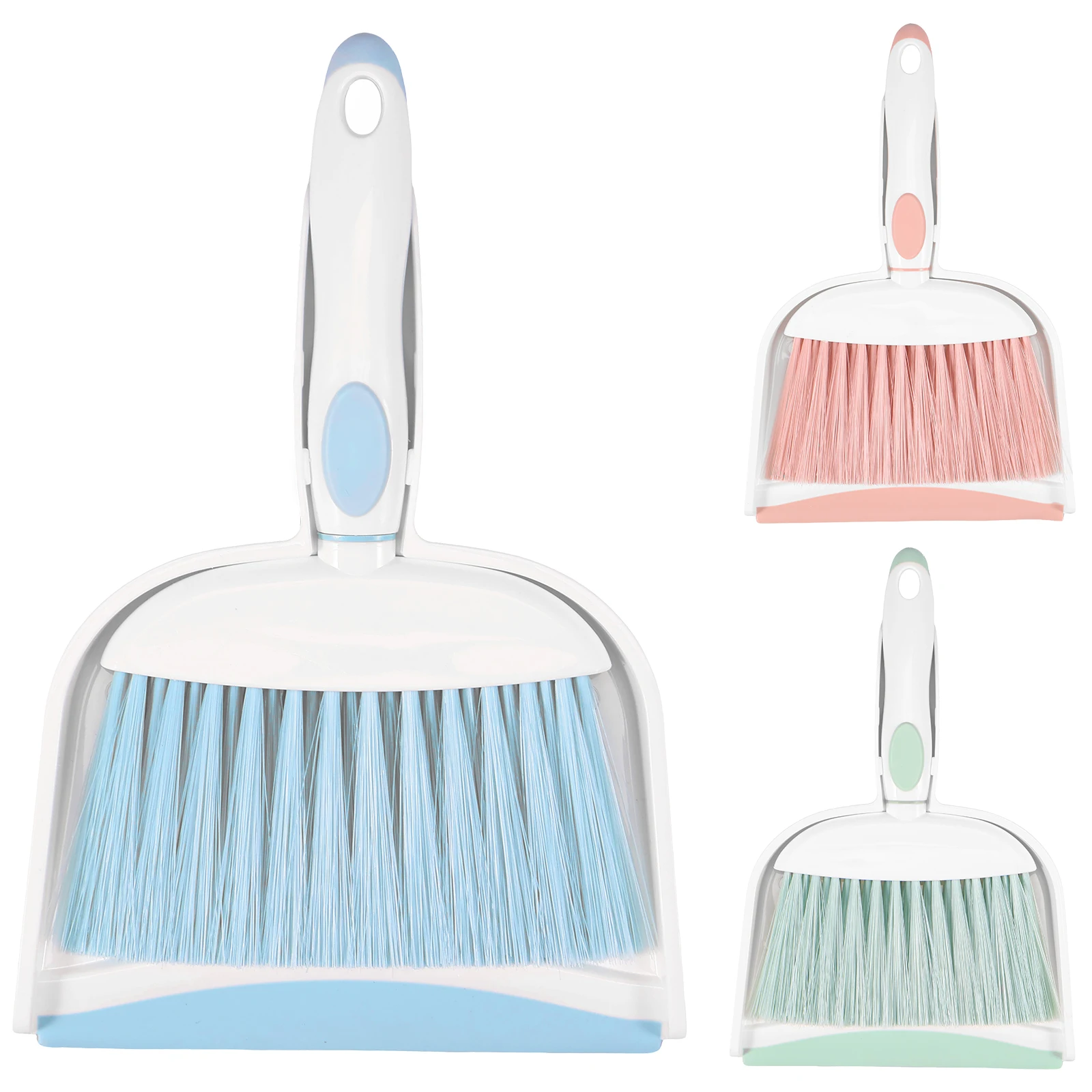 3 Set Mini Dustpan and Brush Set Portable Table Top Cleaning Brush and Dustpan Set Dining Table Crumb Sweeper with Soft Bristles