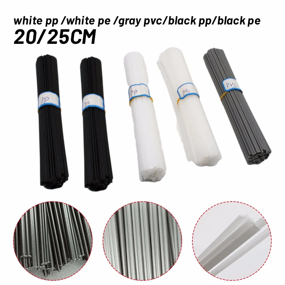 Window Welding Rod Welding Wire 10pcs Plastic PP /PVC/ PE Penls Pipes Trash Cans Baffles Black Plastic Water Tank