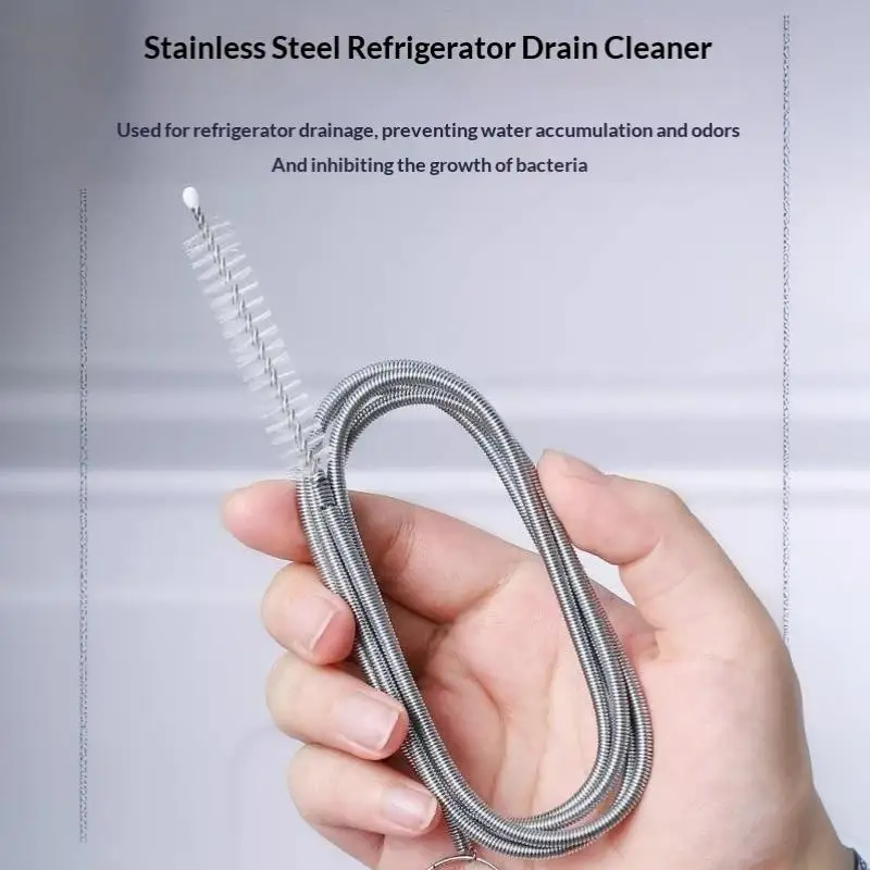 All-inclusive Cleaning Tools Set With Anti-Clog Feature - Brush, Hose, Syringe, Fridge Drain Hole Cleanser And More