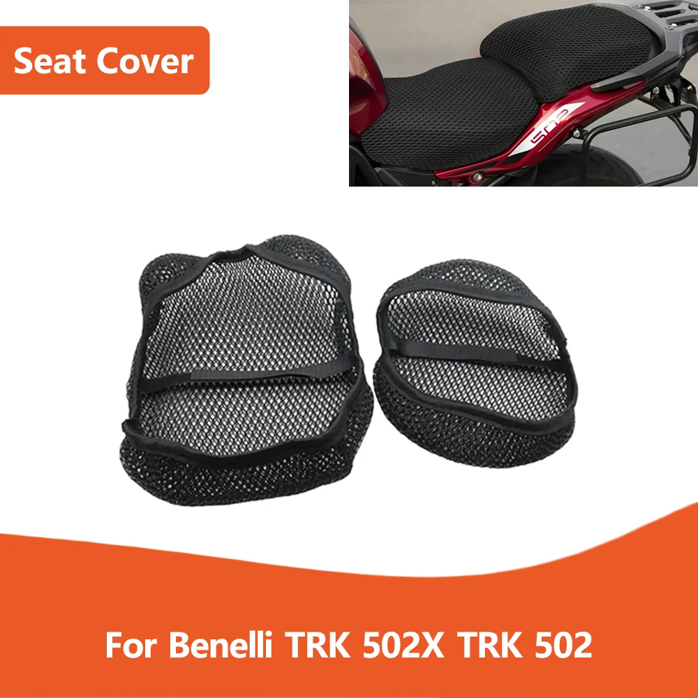 

For Benelli TRK 502X TRK502 TRK 502 X Motorcycle Accessories 3D Mesh Fabric Cushion Waterproof Protection Seat Cover