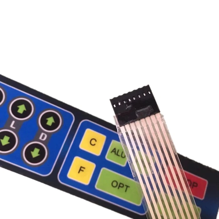 For Wheel Balancer Machine 8 Wire Membrane Switch Touch Control Panel Keypad Operation Button Board 238*65mm