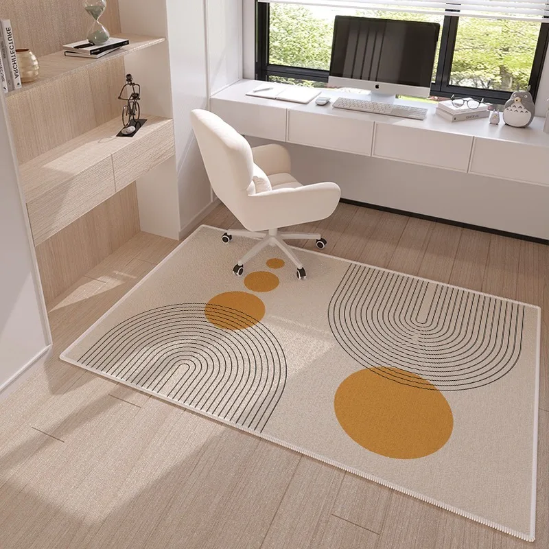 

Office Swivel Chair Floor Mat Modern Study Bedroom Computer Wheelchair Carpet Soundproof Wear-resistant Non-slip Foot Mats Tapis