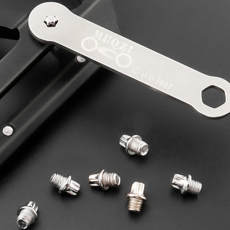 

50 шт. велосипедные шестиугольные шпильки для педали с винтом, шпильки для педалей с улучшенным сцеплением