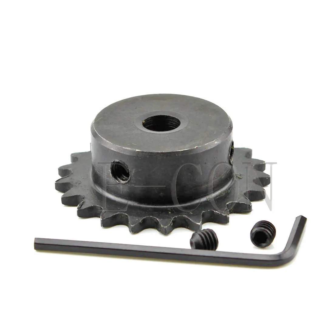 1 pcs 04C 21 Teeth Sprocket Bore 15mm Metal Pilot Motor Gear Roller Chain Drive 25H 21T 2