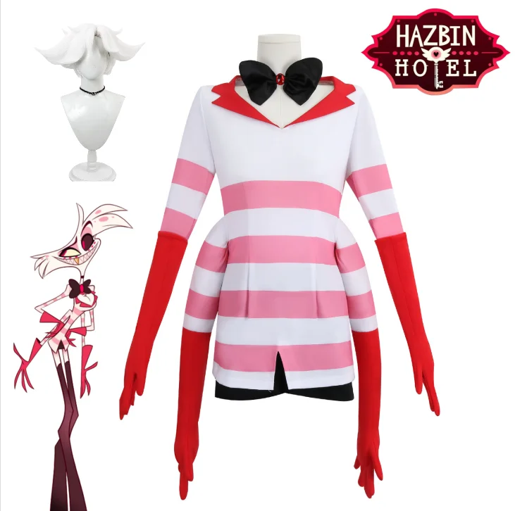 

Anime Dust Angel Cosplay Costume Four Hands Demon Uniform Wig Women Girls Birthday Party Con Dress Halloween Carnival Suit