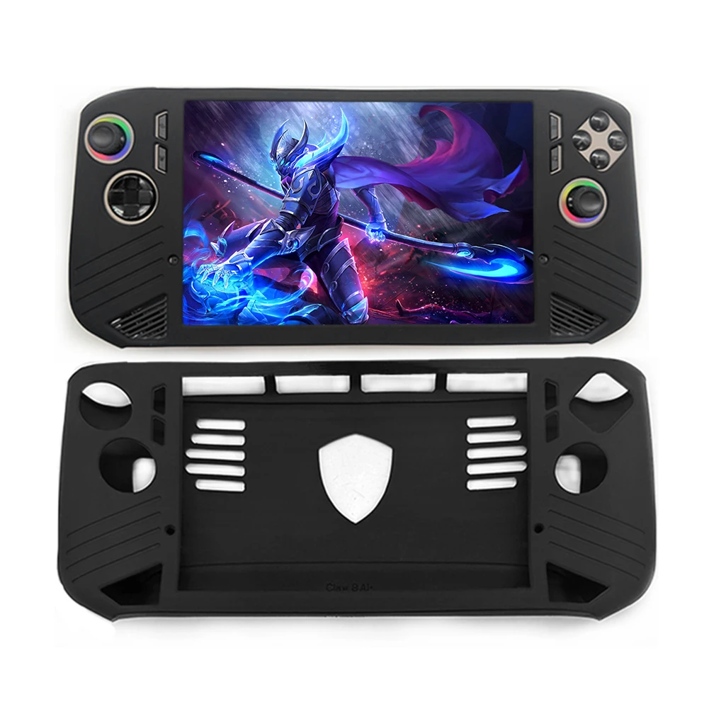 ل MSI Claw 8AI وحدة التحكم المحمولة غطاء من السيليكون للصدمات حامي شل كم مكافحة الإفلات لينة غطاء الجلد غطاء حامي