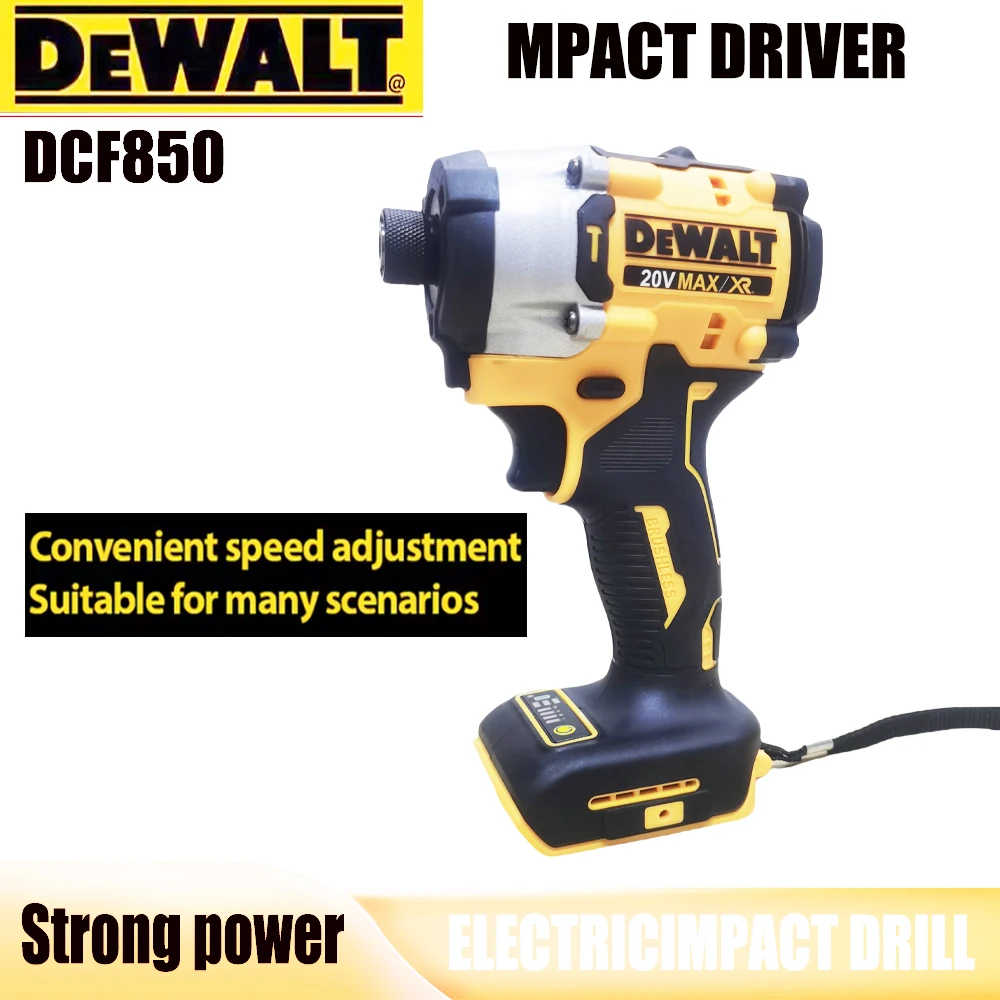 

Original DEWALT DCF850 Maximum torque: 205N. M brushless cordless electric screwdriver, No-load speed:0-3250rpm