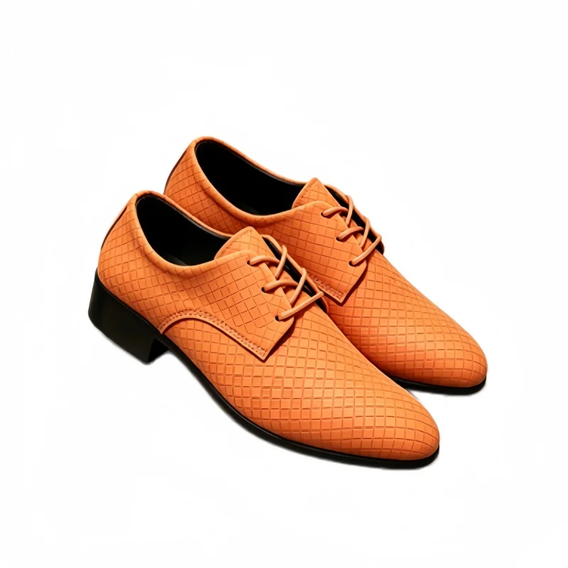 Hot-selling Men's Lace Up Dress Shoes Formal Business Casual Shoes Office PU Leather Oxford Shoes Business Male Derby Footwea