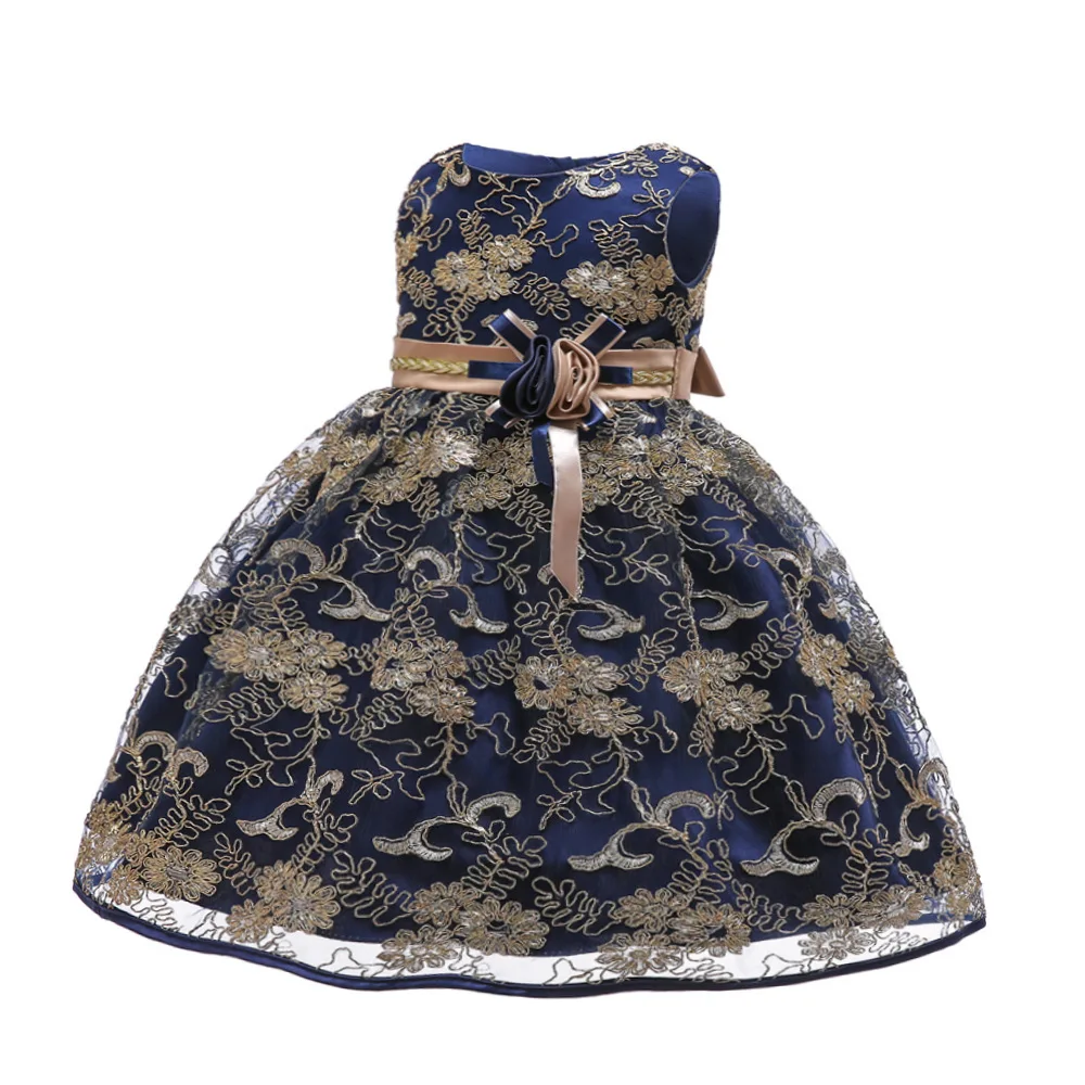 Flower Girls Dress Princess Wedding Party Dresses Children Kids Prom Gown Vestidos Formal Baby Christmas Children Clothing