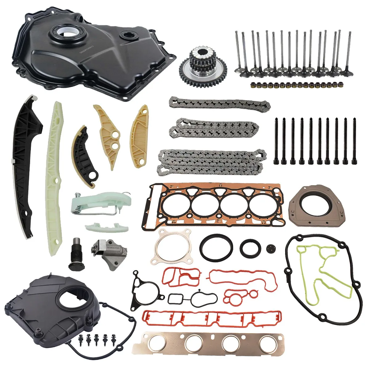 Image of AP01 Für VW Audi Seat Skoda 1.8 2.0 TSI BZB CCZA CDHA Reparaturset Steuerkettensatz