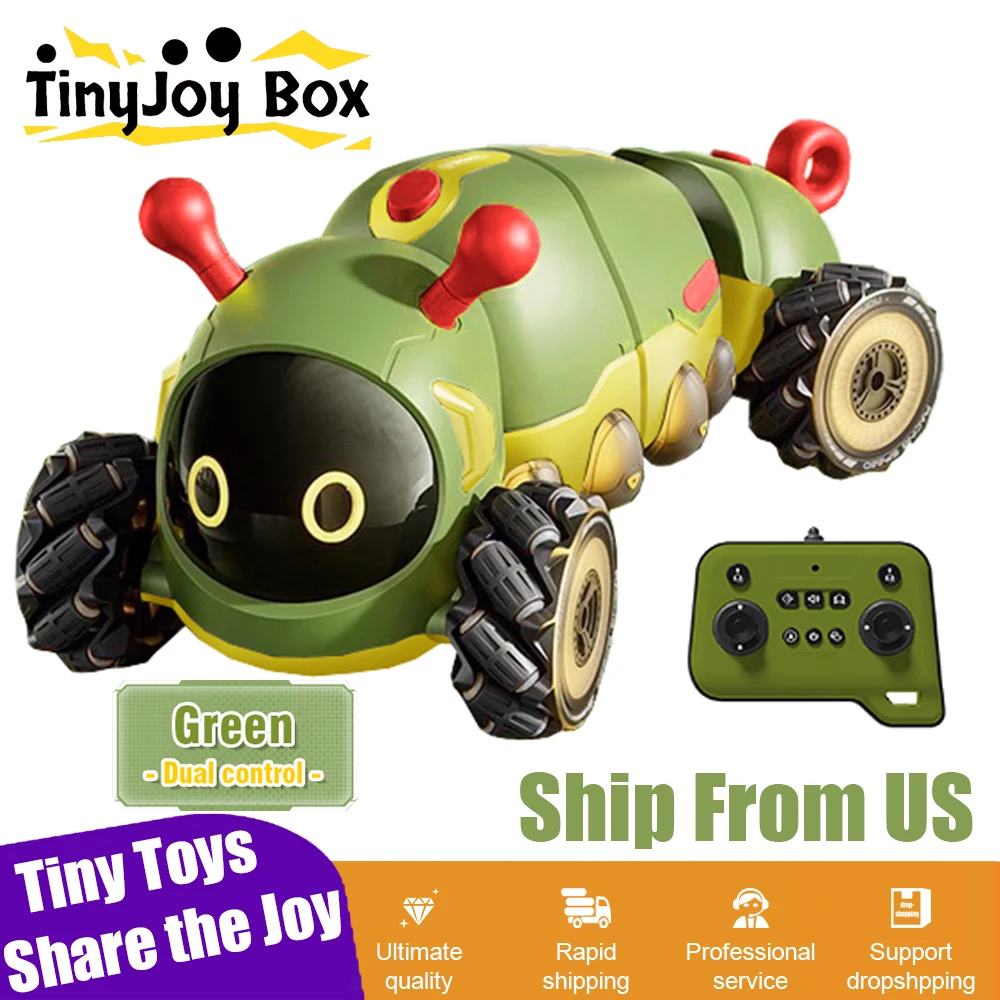 RC Stunt Car Telecomando intelligente insetto 4WD con luce spray Animali radiocomandati Giocattoli elettrici per regali per ragazzi