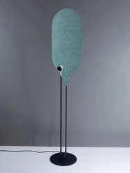 Italy Designer's New Iron Floor Lamp Bedroom Study Reflective Vertical LED Light Living Room Sofa Atmosphere Art Decor Lighting