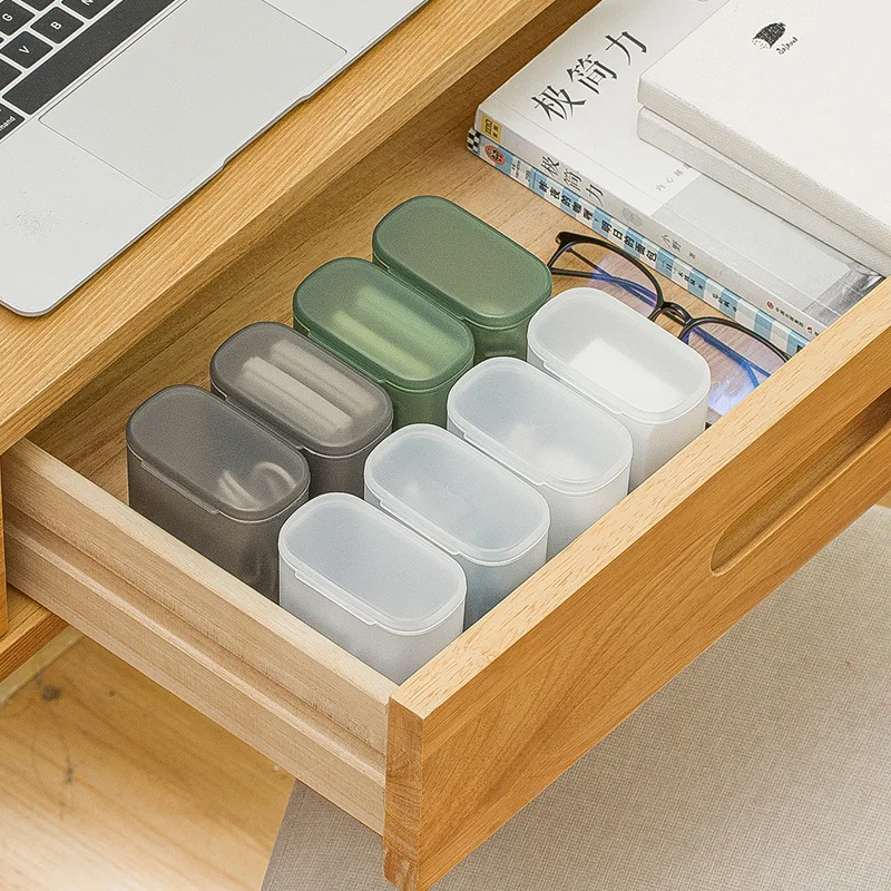 Desktop Data Cable Storage Box Dustproof With Cover Mobile Phone Charger Box Transparent Cable Wire Container Box USB Cable Boxs
