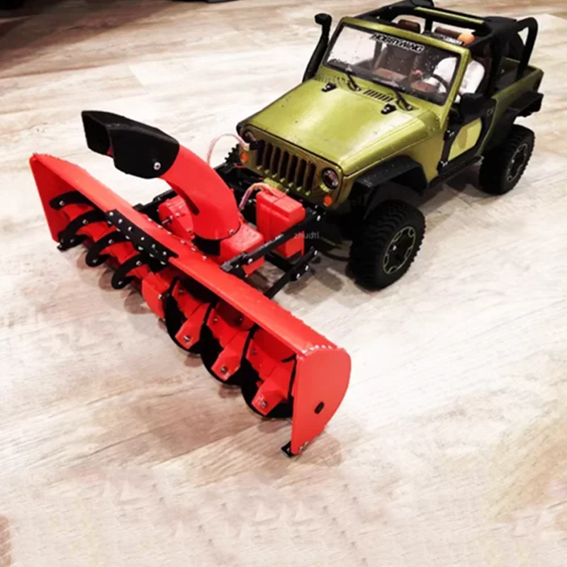 

Model Car Fully Functional Snow Blower Integrated Equipment for 1/12 RC Crawler Car 1/14 Tamiya RC Truck Snow Shovel Snowplow