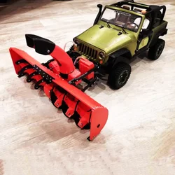 Model Car Fully Functional Snow Blower Integrated Equipment for 1/12 RC Crawler Car 1/14 Tamiya RC Truck Snow Shovel Snowplow