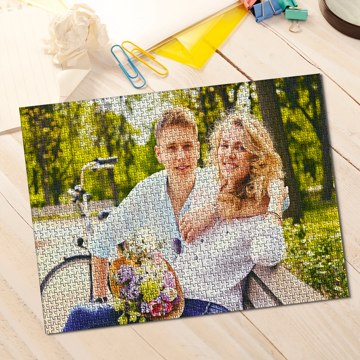 Creative romantic Custom Picture Jigsaw puzzle Personalised Decompression Puzzles Holiday Gifts, Meaningful Commemorative Gifts
