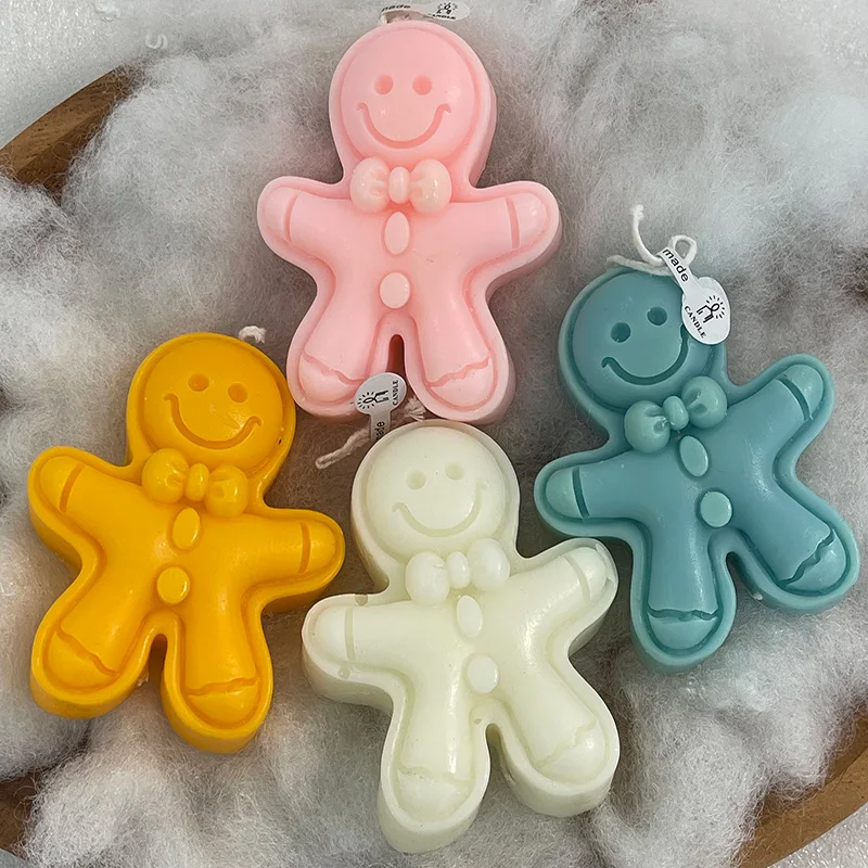 1 шт. Рождественская пряничная ароматическая свеча, свеча для ароматерапии из соевого воска для праздничного декора, праздничный аромат дома, милый подарок