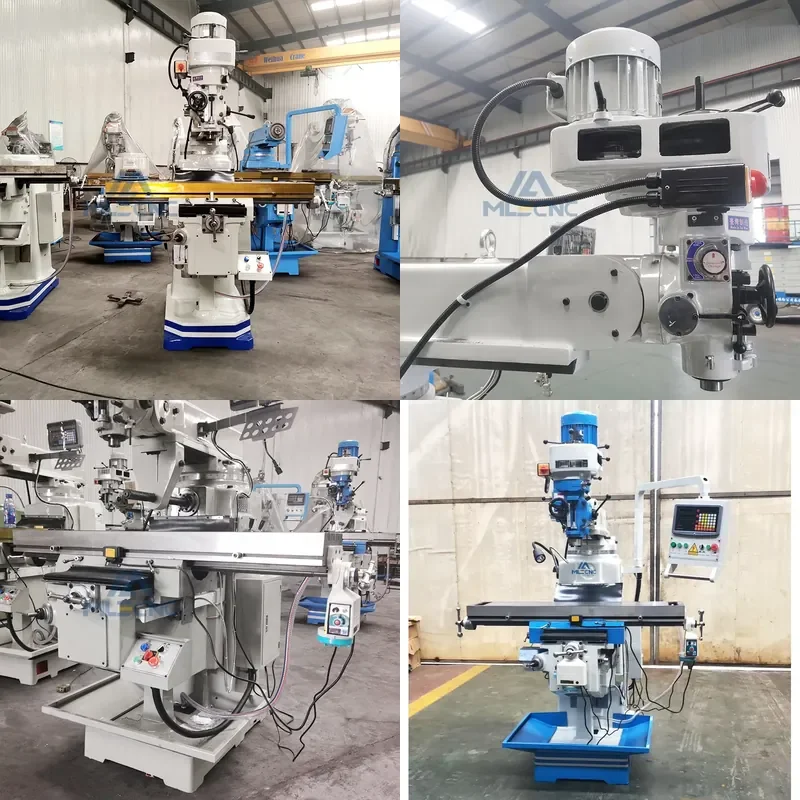 Universal Tool Turret Milling Machine Taiwan 4h