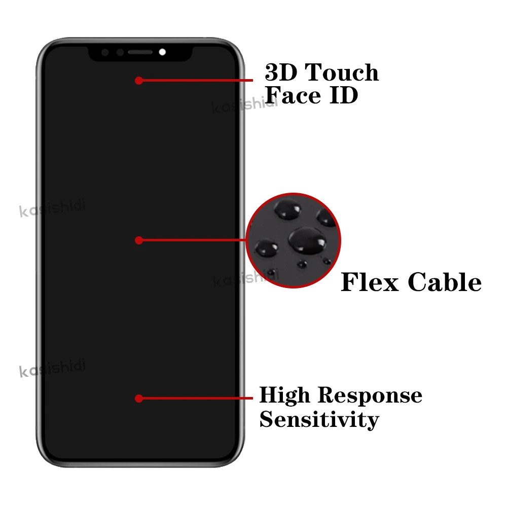 AAA+For iPhone X/XS/XR/XS Max LCD Display With 3D Touch Screen Sensor Panel Assembly Replacement For iPhone X Series LCD Display