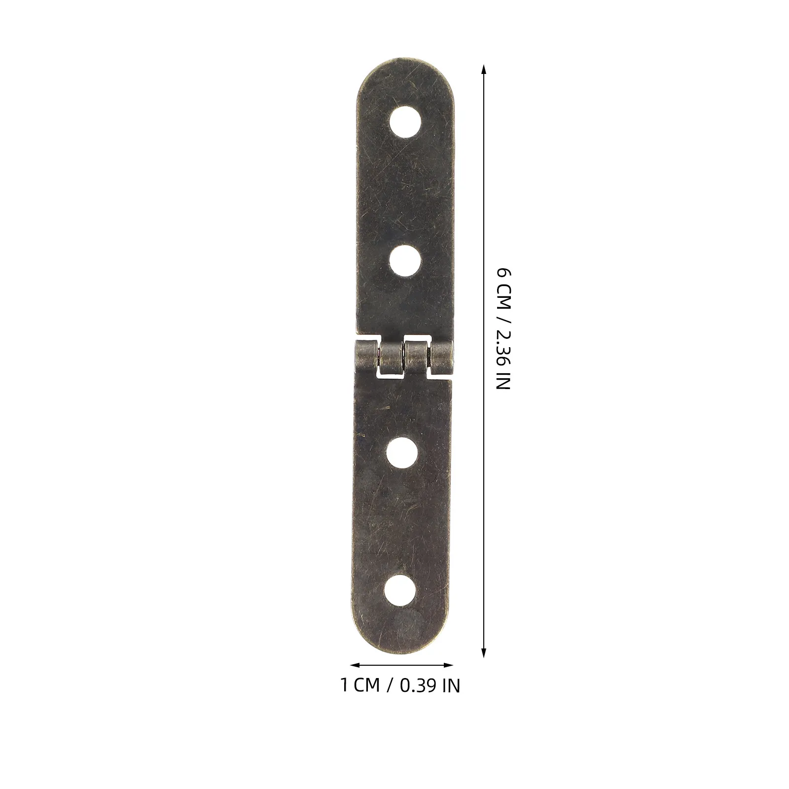 1Set Decorative Vintage Iron Hinges Flat Mount for Small Wood Projects Jewelry Box Cabinet Drawer Craft DIY Smooth Opening Metal