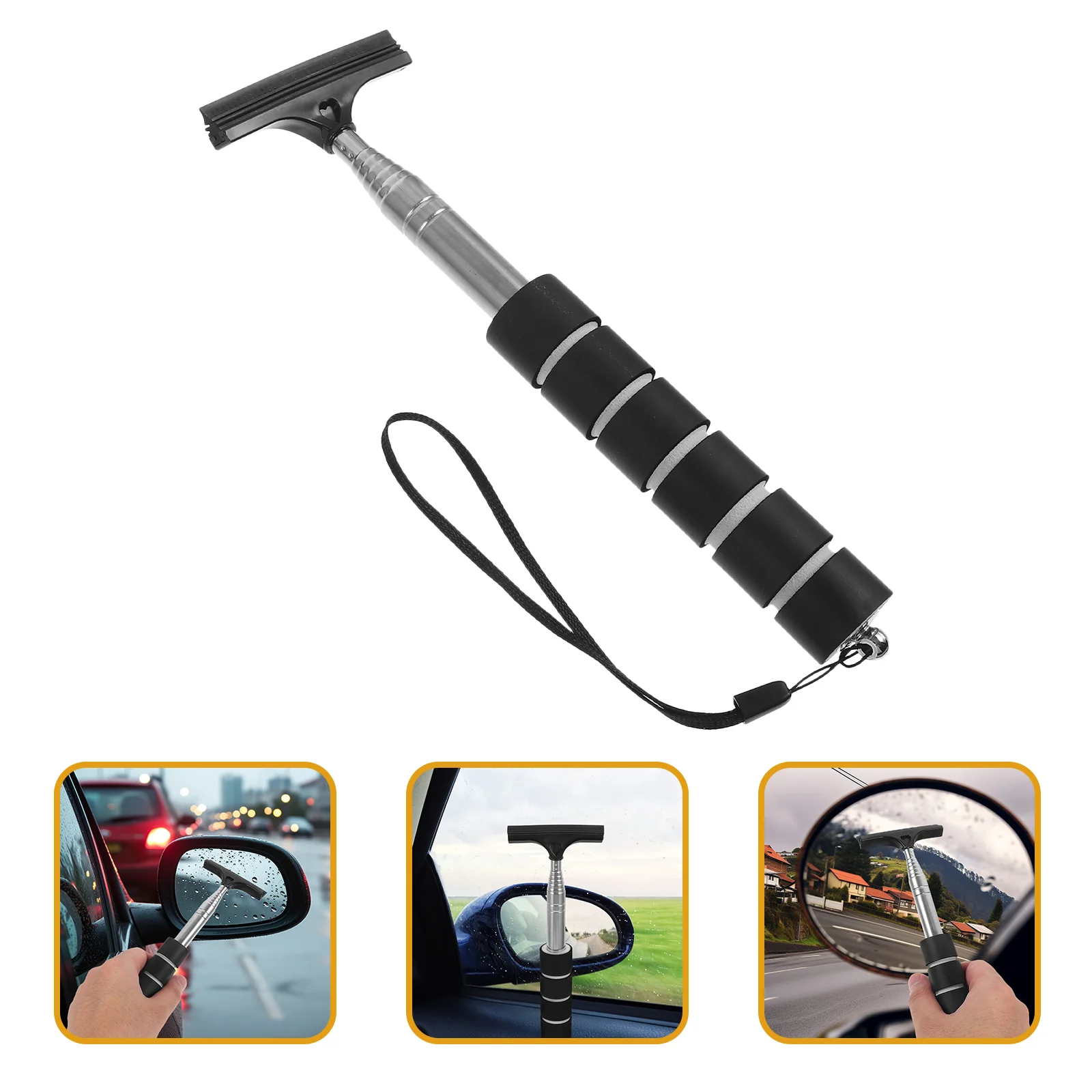 

Car Windshield Cleaner Mirror Tool Rearview Wiper Window Glass Cleaning Side Squeegee