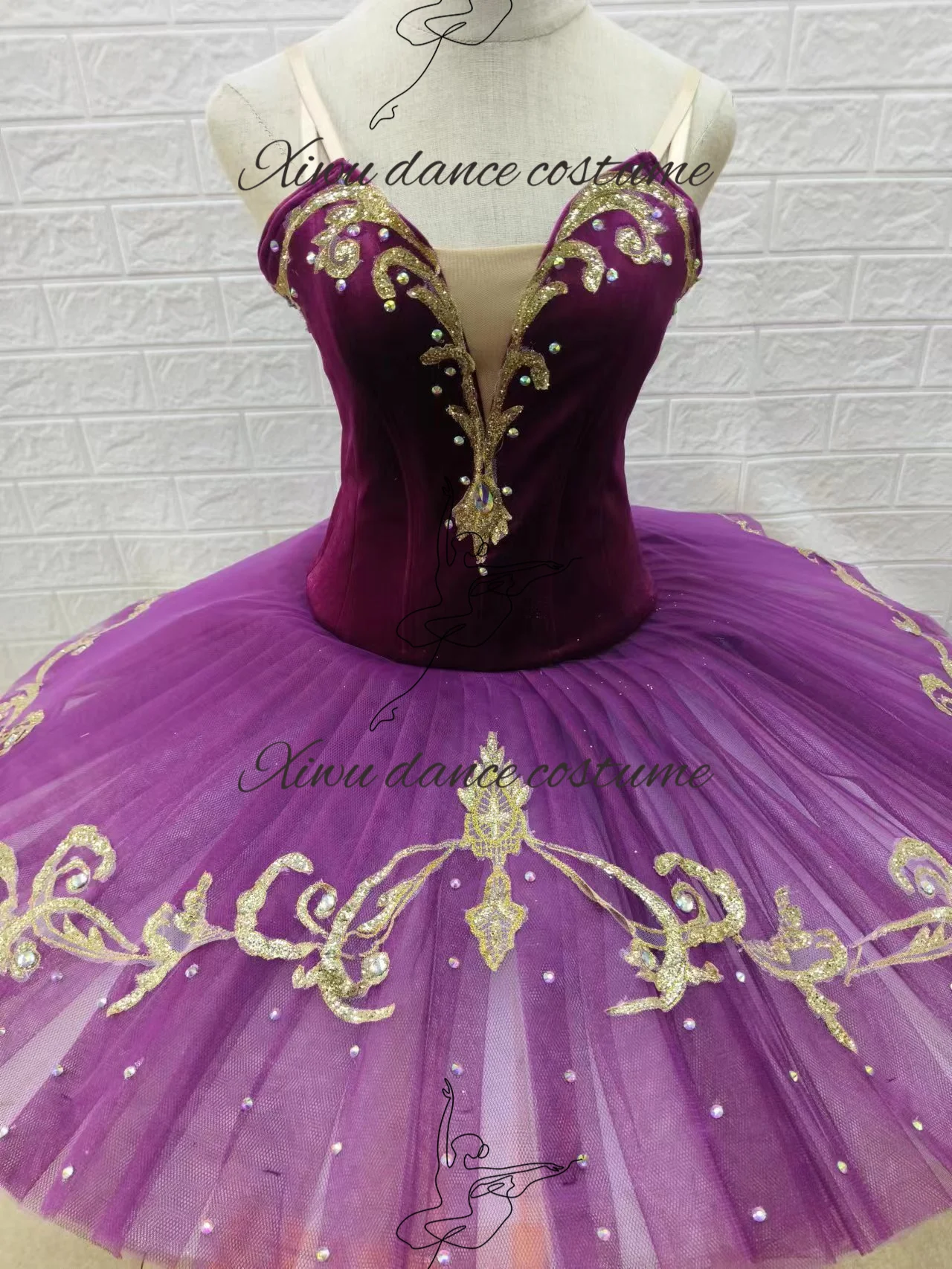 Professional high-quality custom-size ballet performance ballet costume high-end competition ballet dress