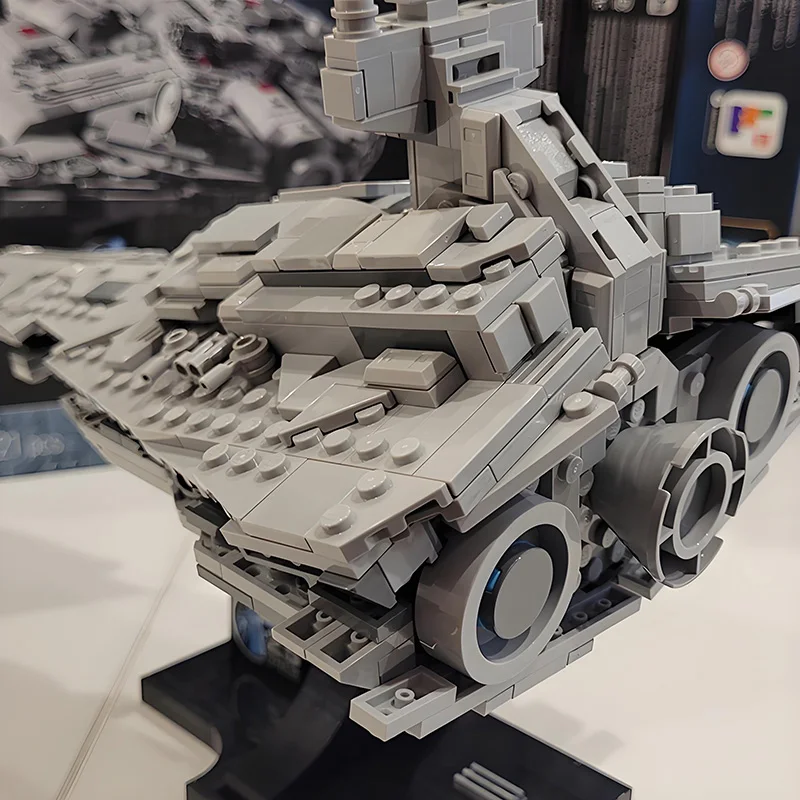 سلسلة سفينة الفضاء MOC الجديدة الطلب الأول ميدي مقياس StarDestroyer اللبنات نموذج لتقوم بها بنفسك الطوب تجميع السفينة الفضائية اللعب هدية