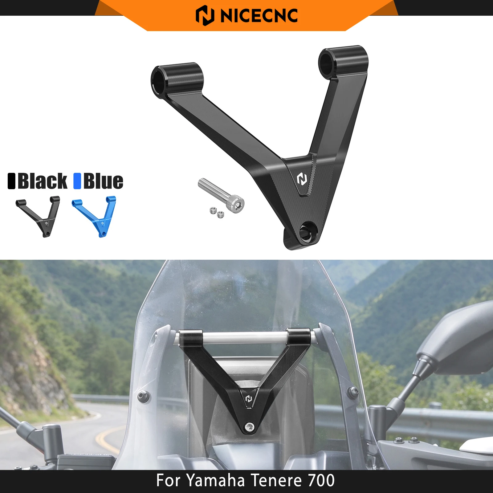 For Yamaha Tenere 700 /XTZ700 2023–2026 Tenere 700 Rally World Raid World Rally Explore Dash Stabilizer Anti-Vibration Bracket