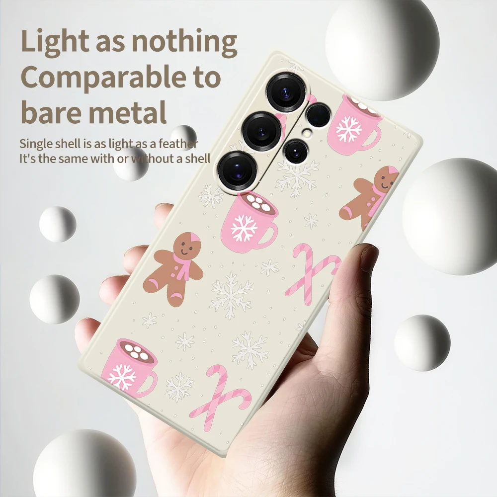 Custodia per telefono invernale carina per Samsung Galaxy S25 S24 S23 S22 S21 S20 Ultra Plus S10Plus S24FE S23FE S22FE S21FE Cover morbida