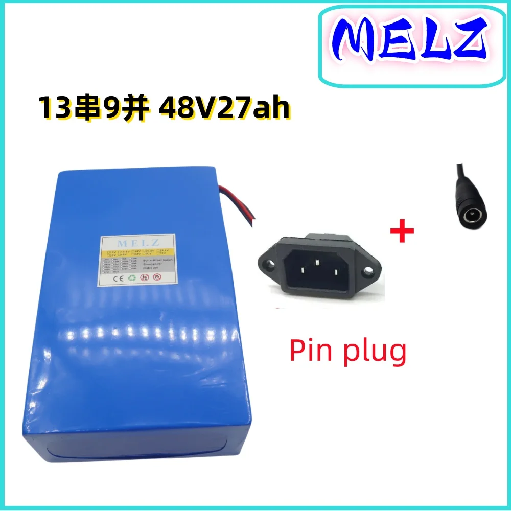 Air Express 48V27ah Power Type Large Capacity Lithium Battery 18650-13S9P High Power Support 48V1000W Motor Use, Free Charger