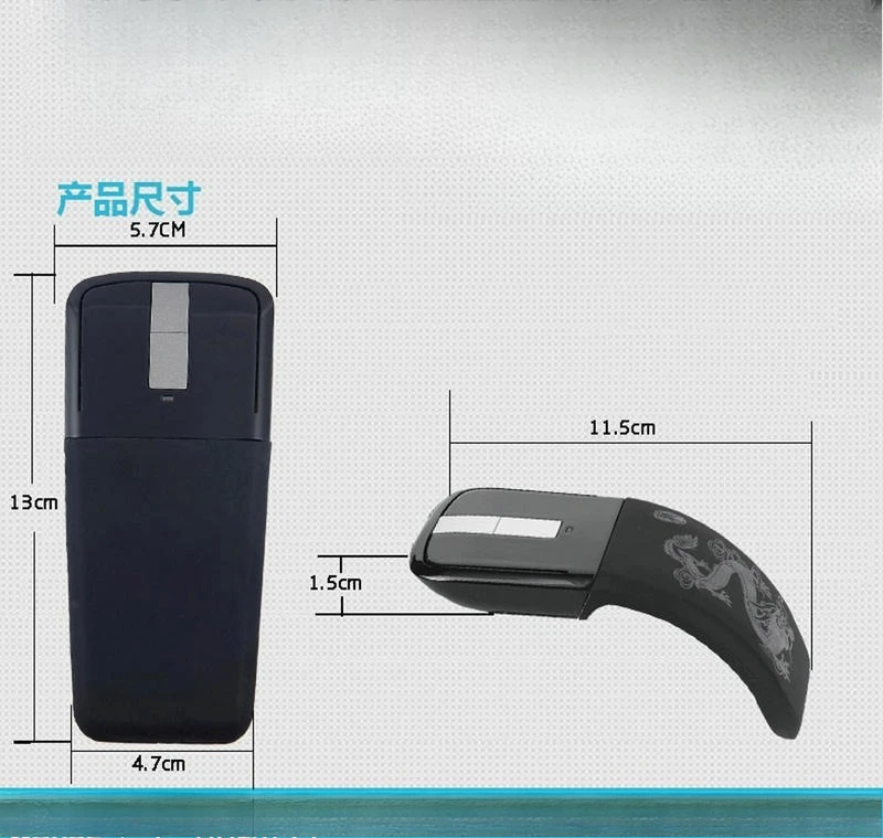 Wireless folding mouse second generation 2.4G folding computer optical mouse touch folding mouse