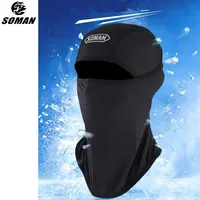 Soman Balaclava Motorcycle Helmet Mask Motorbike Cycling Full Face Helmets Bandana Breathable Windproof Dustproof Face Shield