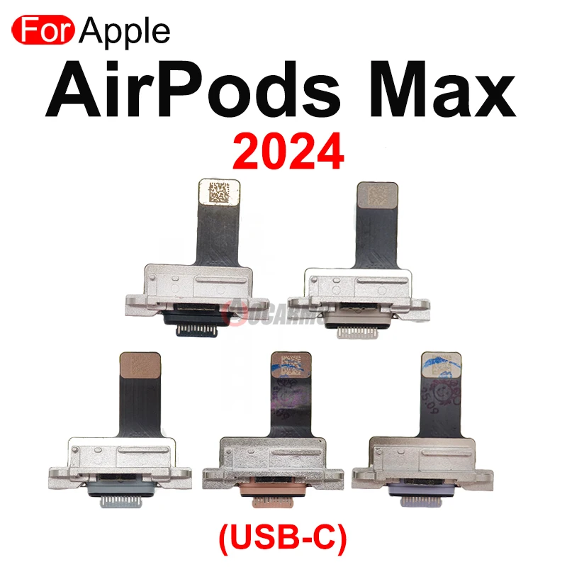 Aocarmo For AirPods Max 2024 A3184 USB-C Charger Dock Connector Type-C Charging Port Flex Cable Repair Part