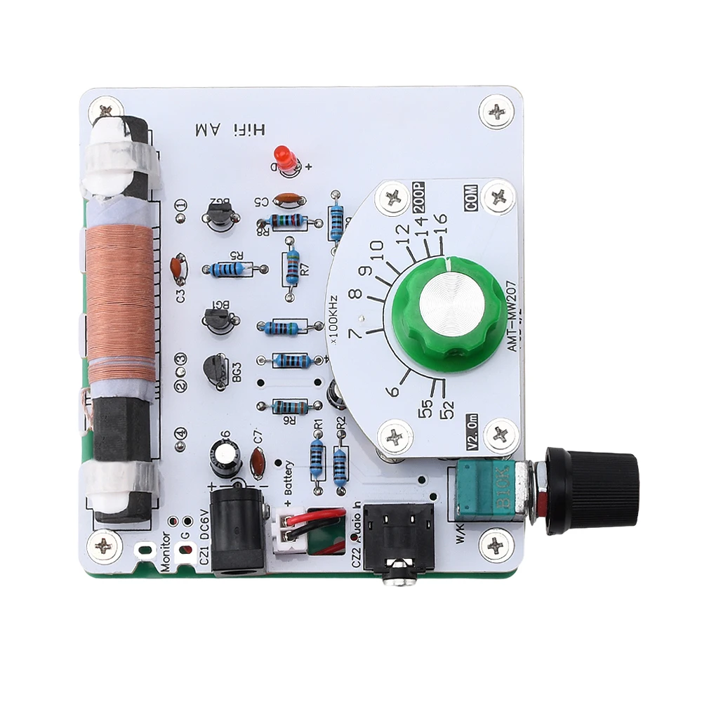 Imagem -03 - Diy Placa de Circuito Rádio Motherboard mw am e am Rádio Transmissor 525 a 1605khz 6v